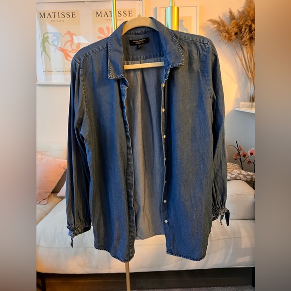 DENIM BUTTON DOWN - Picture 1 of 1